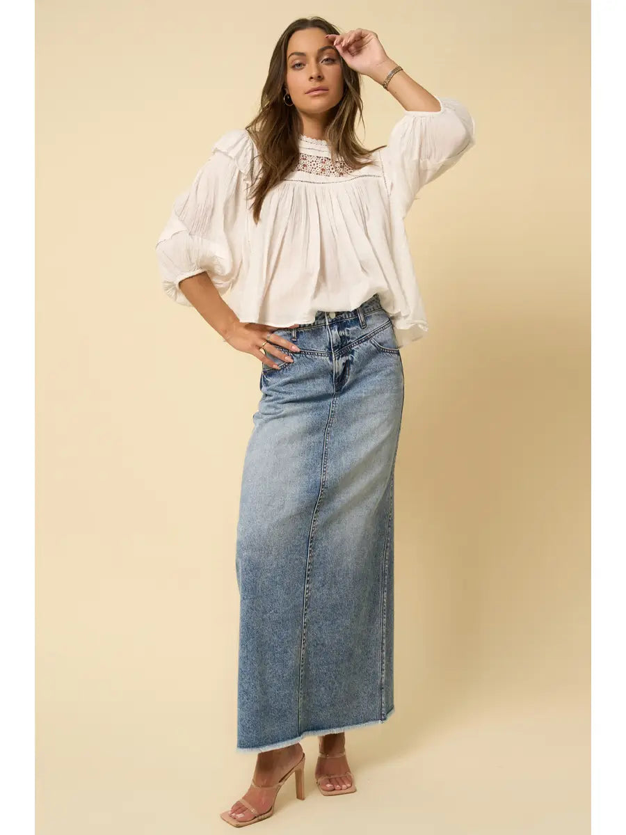 Maxi Denim Skirt